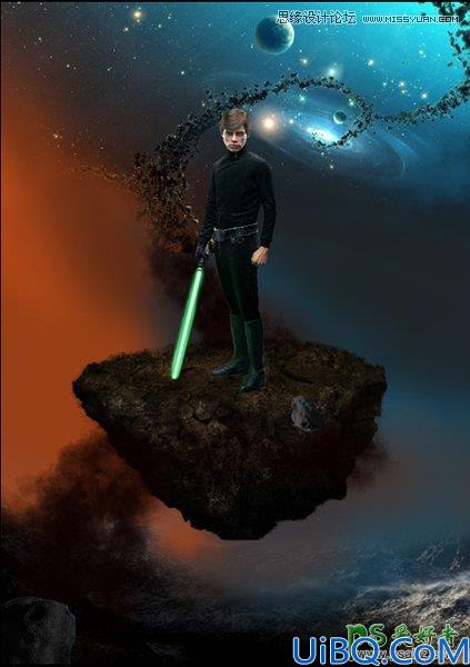 Photoshop创意合成星球大战电影海报，超酷科幻风格的星战海报