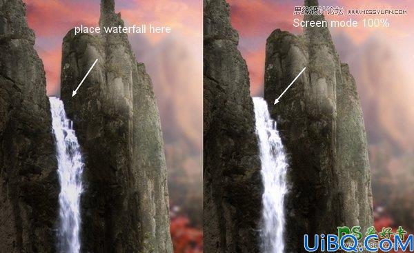 Photoshop合成教程：利用素材,笔刷，调整图层合成秋季唯美的城堡场景图