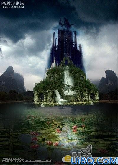 photoshop CS4合成古城堡图像效果