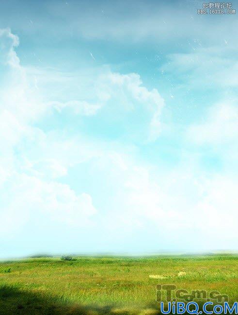 Photoshop合成草原上的奇幻景象