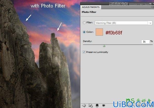 Photoshop合成教程：利用素材,笔刷，调整图层合成秋季唯美的城堡场景图