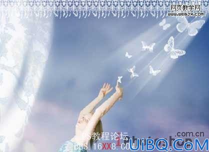 Photoshop照片合成教程:打造云端舞蹈的天使