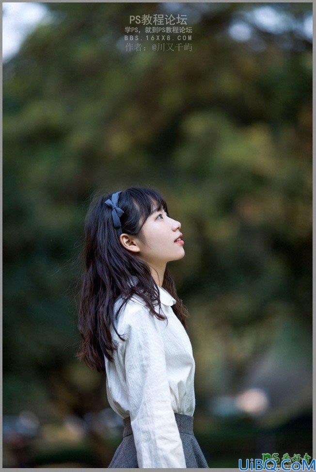 Photoshop结合LR调出干净通透风格的美女人像艺术照