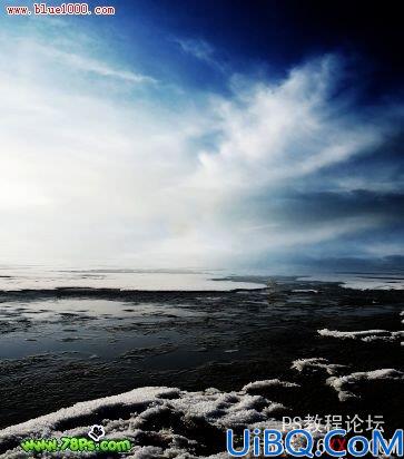 Photoshop合成实例:冰河上的梦幻古堡