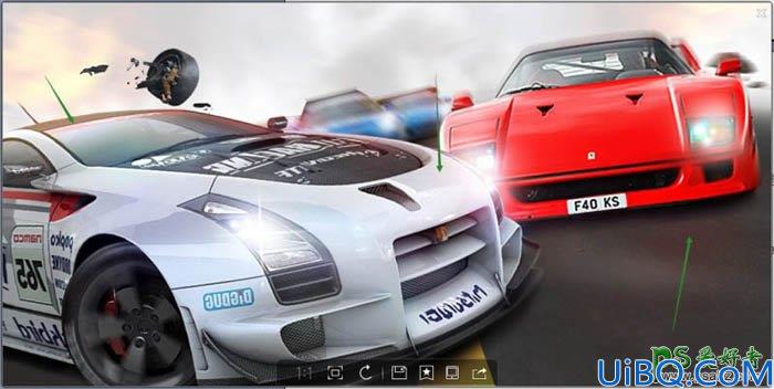 Photoshop汽车海报合成教程：设计一张视觉激烈的赛车宣传海报-跑车海报