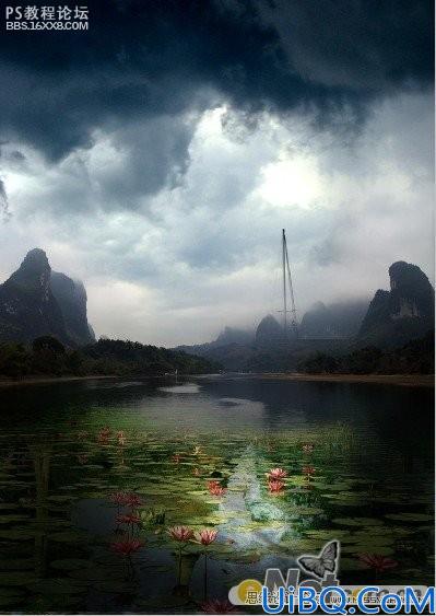 photoshop CS4合成古城堡图像效果