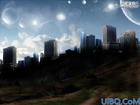 photoshop合成教程:壮丽的概念艺术城市