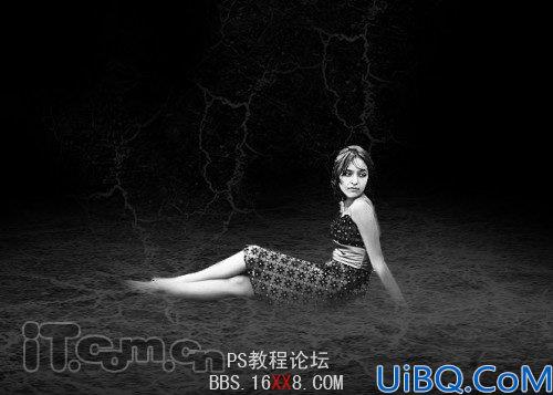 PhotoShop合成神秘的地狱美少女的教程