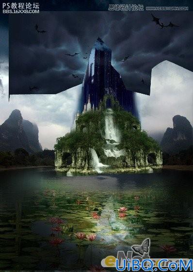 photoshop CS4合成古城堡图像效果