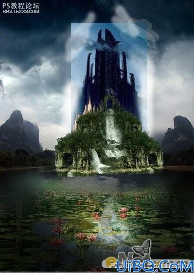 photoshop CS4合成古城堡图像效果