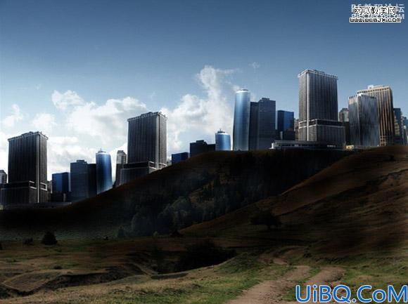 photoshop合成教程:壮丽的概念艺术城市