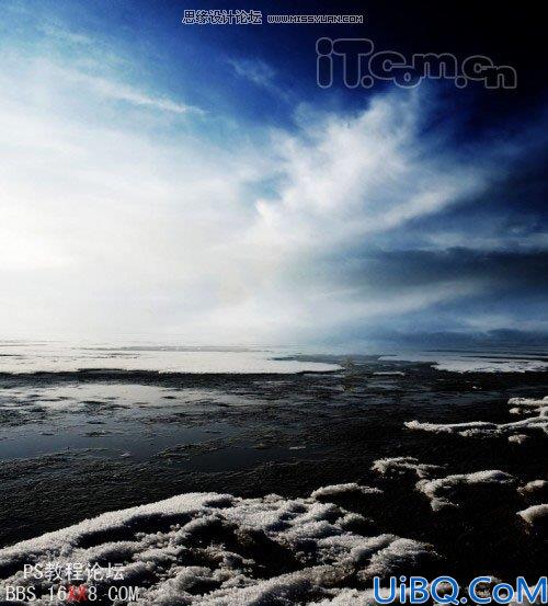 Photoshop教程:制作一座神秘的海上城堡
