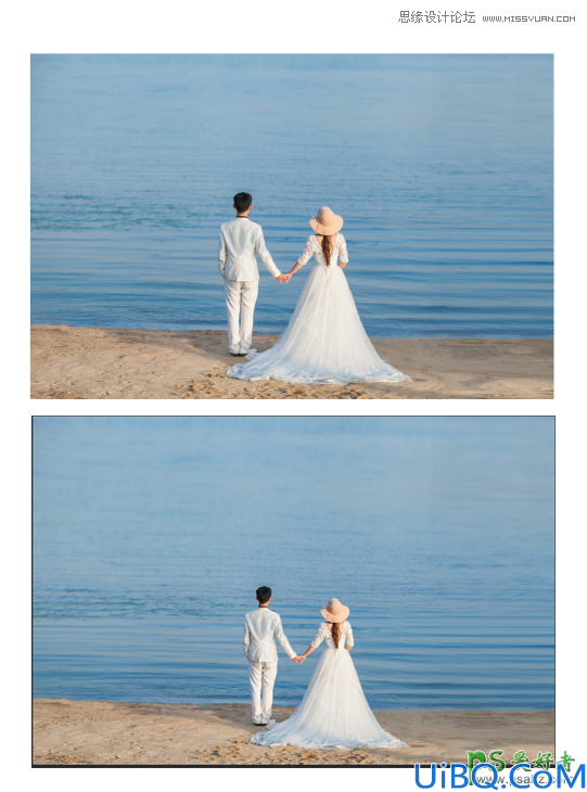 Photoshop婚片合成教程：利用素材图合成出唯美迷人的樱花树下婚片美景