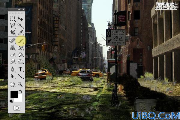 photoshop合成教程:废弃的大都市