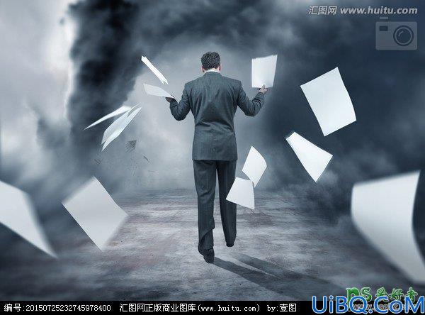 Photoshop合成教程：打造一张超酷风格的风暴足球场大片电影海报效果图