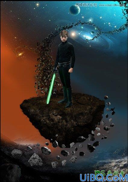 Photoshop创意合成星球大战电影海报，超酷科幻风格的星战海报