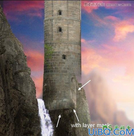Photoshop合成教程：利用素材,笔刷，调整图层合成秋季唯美的城堡场景图