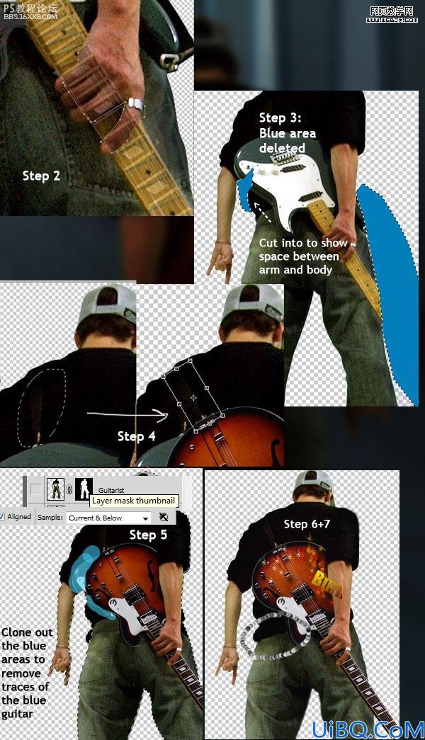 Photoshop教程:照片合成实例好看的吉他英雄