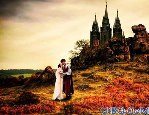 Photoshop合成教程:制作的各种特效的城堡