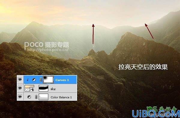 Photoshop图片合成实例：创意打造霞光中西域古建筑屹立在山峰中的场景特