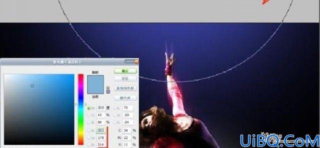 Photoshop照片合成实例:黑夜中眩光芭蕾舞者