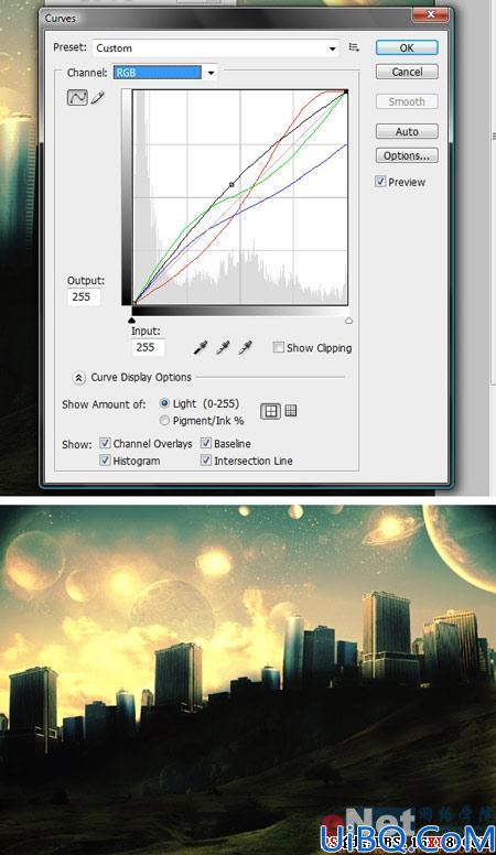 Photoshop照片合成教程:壮观辉煌的都市