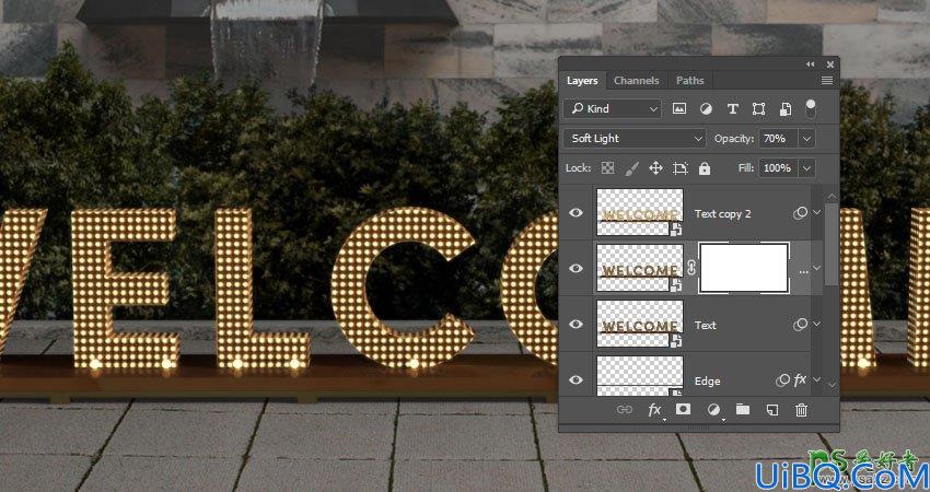 利用新版Photoshop软件中的3D工具制作立体风格的矩阵LED字体，LED字效