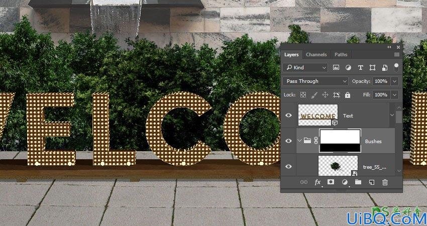 利用新版Photoshop软件中的3D工具制作立体风格的矩阵LED字体，LED字效
