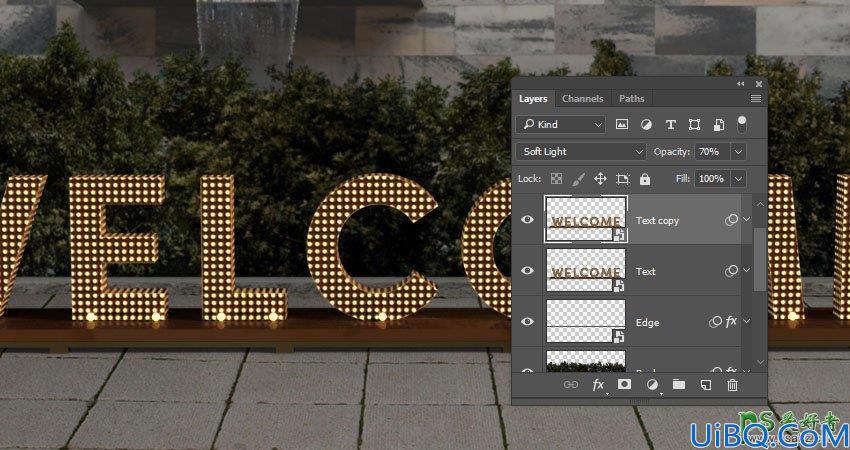 利用新版Photoshop软件中的3D工具制作立体风格的矩阵LED字体，LED字效