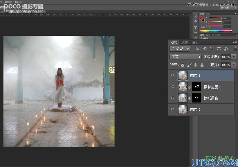 Photoshop合成教程：图文并茂教你后期合成飘渺梦幻的美女人像作品