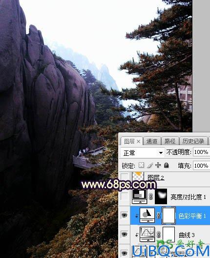 Photoshop风景照调色教程：给气势磅礴的风光大片调出大气的霞光色