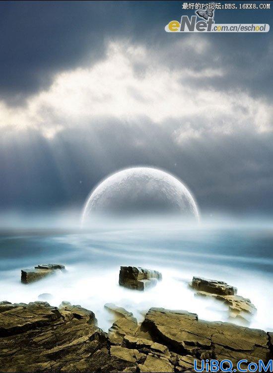 Photoshop合成海洋之光