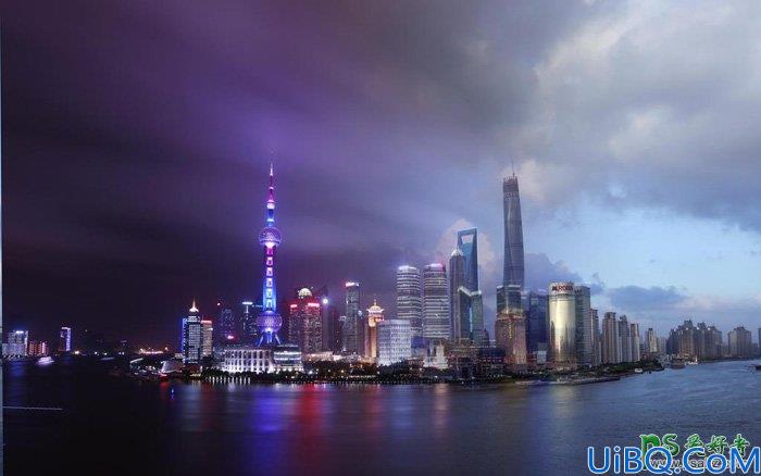 Photoshop城市风景照合成教程：打造一张黄昏过渡到暗夜效果的城市风景图
