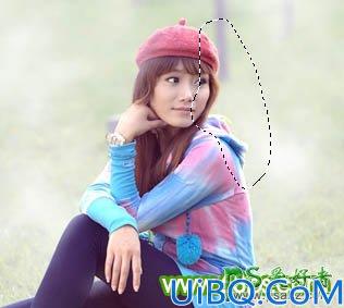 Photoshop美女图片调色：给漂亮的色姐妹外景个人写真照调出甜美的淡黄色