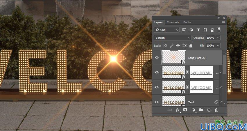 利用新版Photoshop软件中的3D工具制作立体风格的矩阵LED字体，LED字效