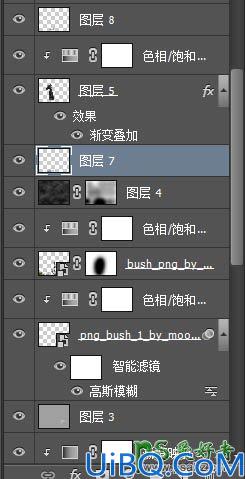 Photoshop创意合成恐怖森林中的神秘女神场景图片