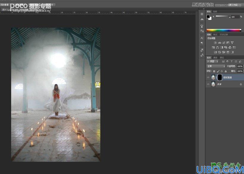 Photoshop合成教程：图文并茂教你后期合成飘渺梦幻的美女人像作品