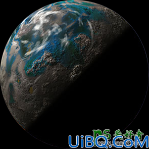 Photoshop溶图教程实例：给霞光风景照增加漂亮的行星，有种科幻的感觉