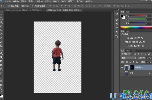 Photoshop创意合成梦幻意境场景中仰望星空的小男孩儿