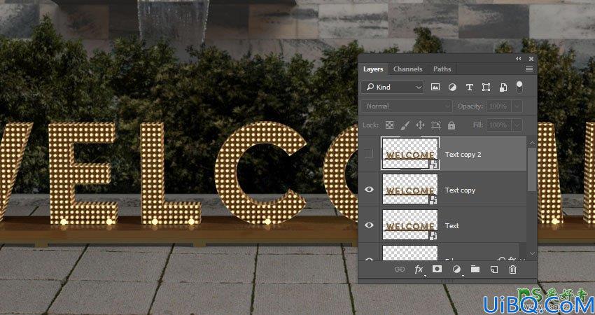 利用新版Photoshop软件中的3D工具制作立体风格的矩阵LED字体，LED字效