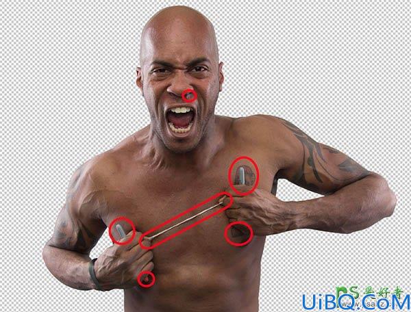 Photoshop人物合成教程：让体格健壮的男人与机器结合，合成出仿真人机器