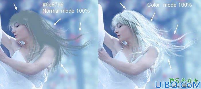 Photoshop美少女场景合成实例教程：打造在浪漫秋景中舞动的梦幻白衣美女