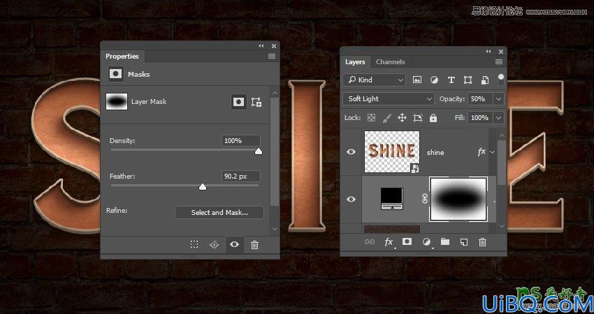 使用Photoshop的3D工具设计灯泡艺术字，漂亮的灯光纹理艺术字体。