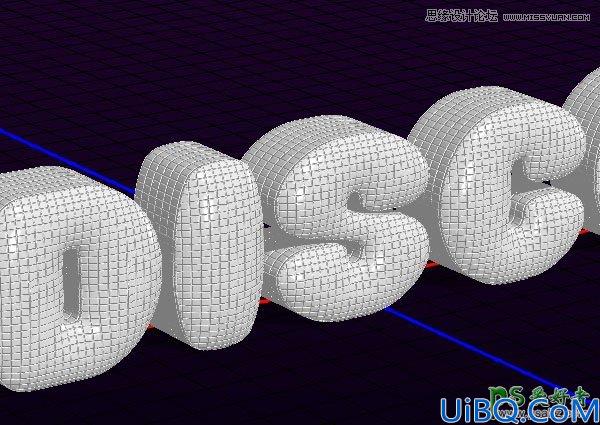 利用photoshop3D工具制作凹凸纹理镜像球效果的艺术文字