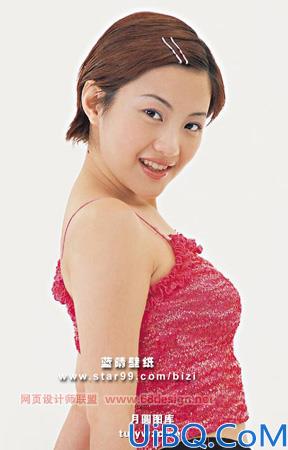 用Photoshop快速为美女改头换面