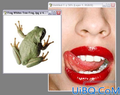 Photoshop合成恐怖的青蛙舌头