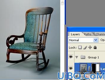 photoshop照片合成:简单合成靠椅