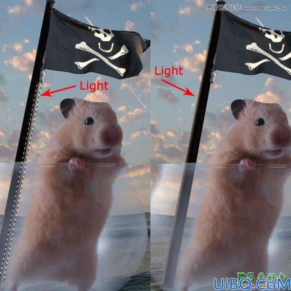 Photoshop创意合成可爱的松鼠海盗船长_海盗鼠船长教程实例
