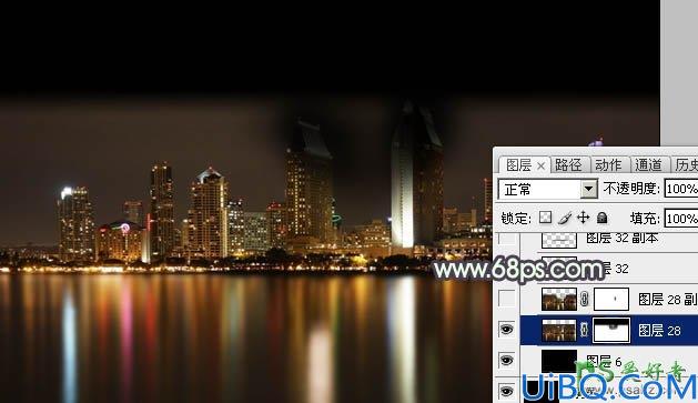 Photoshop婚片合成教程：打造浪漫华丽的夜景婚纱艺术照效果图