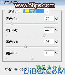 Photoshop给草场上自拍的少女艺术照调出梦幻的青红色，霞光色彩